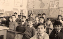 At school, in the late 1950s. I'm sat closest to the camera.