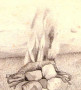 Cain (1977), pencil on paper, detail.