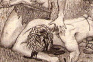 Cain (1977), pencil on paper, detail.