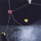 Abstract in Black (1986), mixed media, 87 x 87 cm