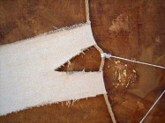 Abstract in Brown (1986), mixed media, 68 x 50 cm. Detail.