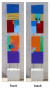 Chromatic Orientations (1998)
Acrylic on MDF with limestone base
150 x 24 x 12 cm
(Private collection)